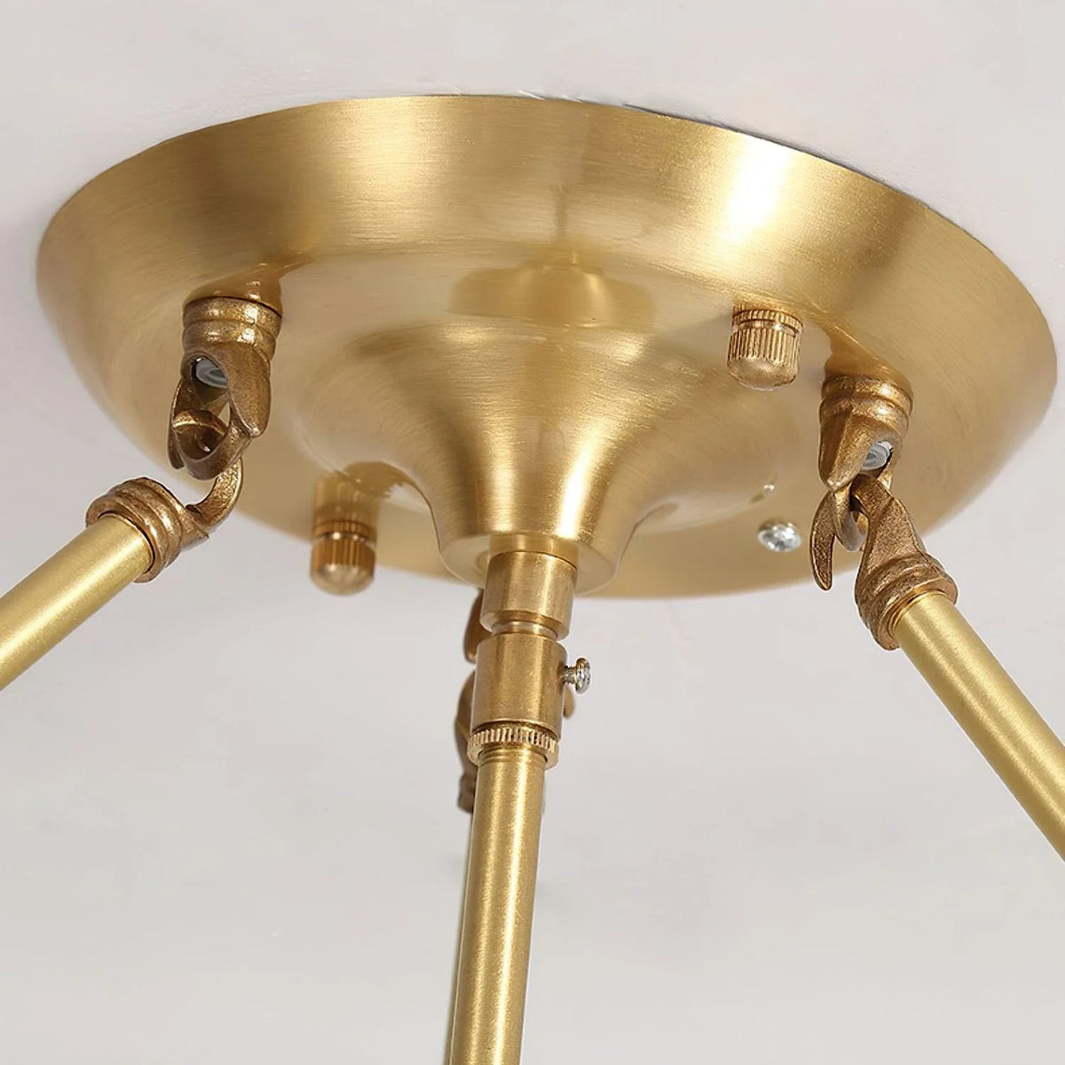 Petal Semi-Flush Mount in glass for Low Ceilings by AUVIELIGHT