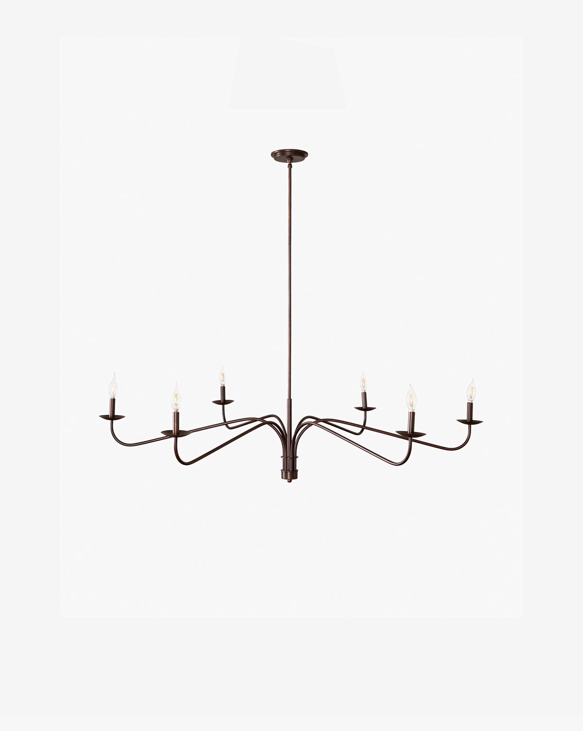 Philomena Chandelier for Dining Room by AUVIELIGHT, Dia 152cm x H 68cm / ∅ 59.8″ x H 26.8″ / Bronze