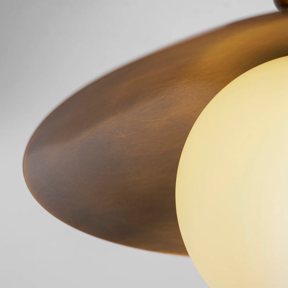 Pivot Saucer Ceiling Light in brass for Living Room by AUVIELIGHT