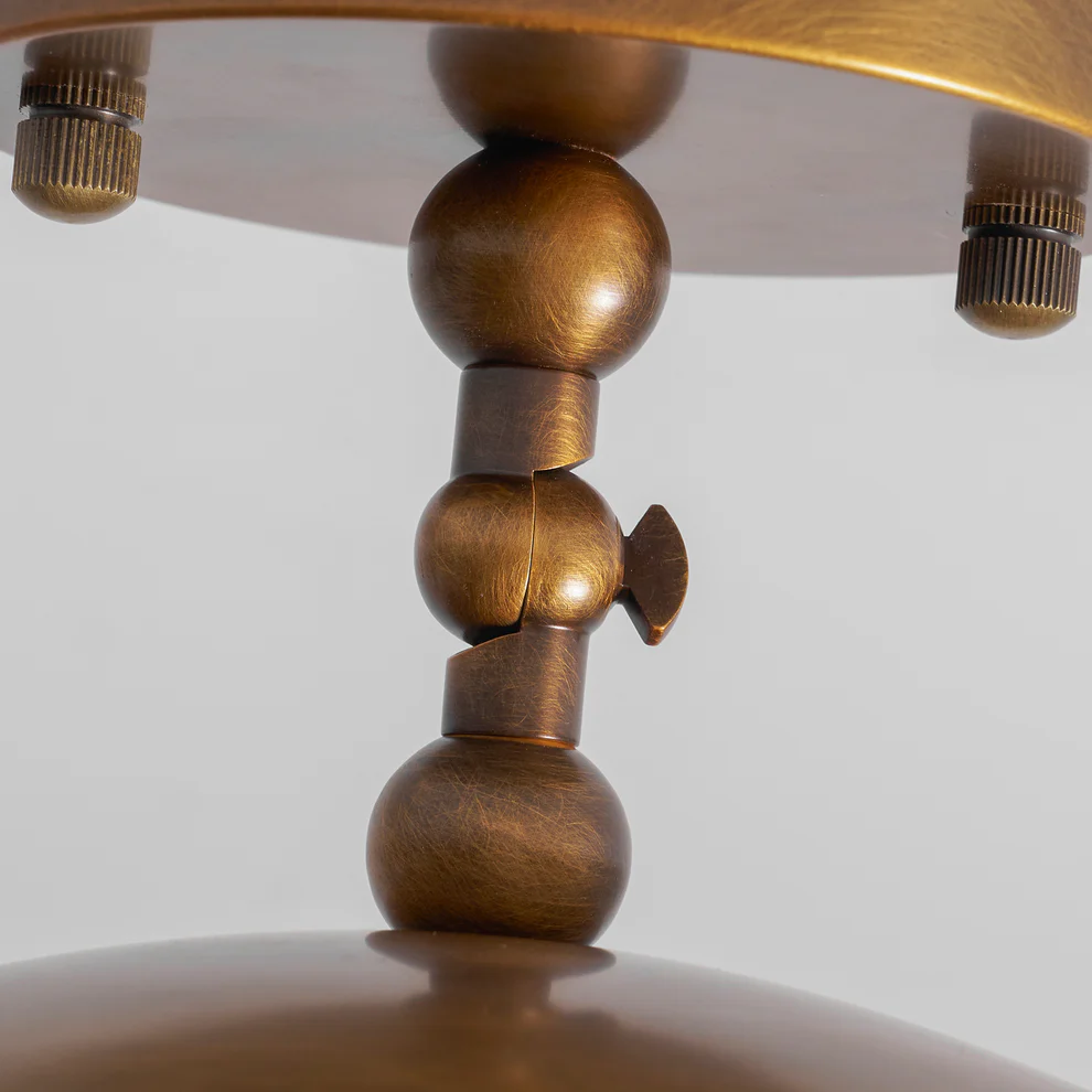 Pivot Saucer Ceiling Light in brass for Living Room by AUVIELIGHT