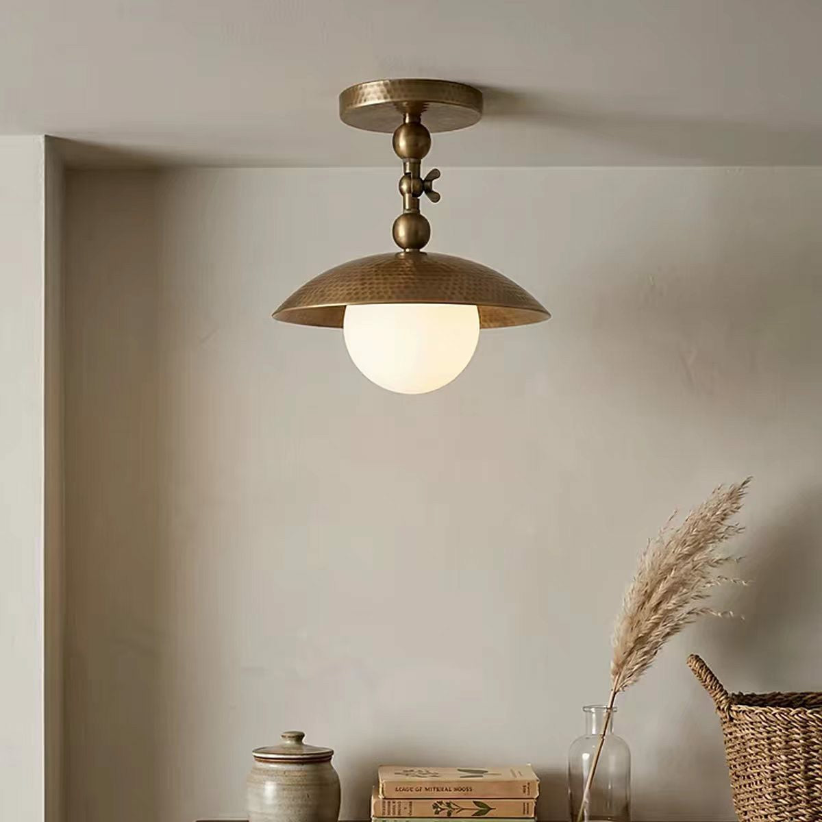 Pivot Saucer Ceiling Light in brass for Living Room by AUVIELIGHT