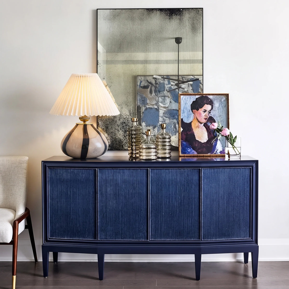 Pleated Cavolo Table Lamp for Living Room by AUVIELIGHT