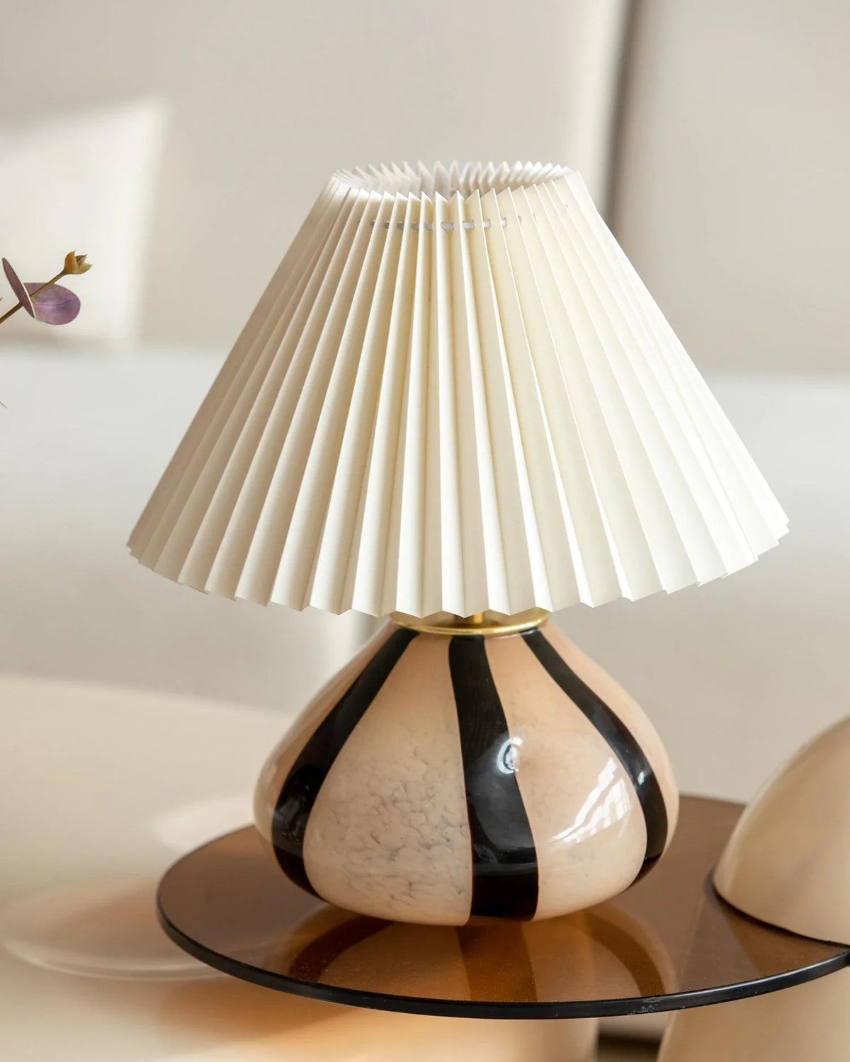 Pleated Cavolo Table Lamp for Living Room by AUVIELIGHT
