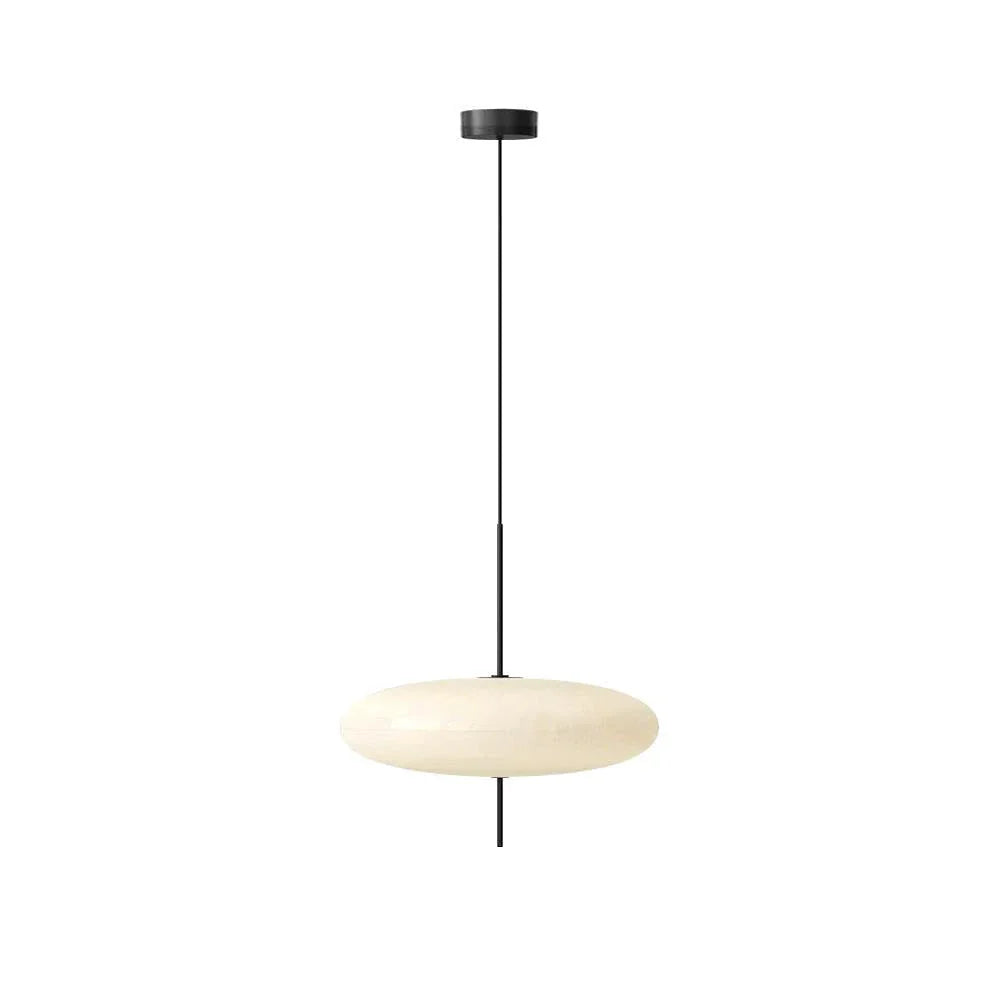 Polymer Disc Pendant Light for Kitchen Island by AUVIELIGHT, ∅ 11.8" x H 21.7" (Plastic Lampshade) / White and 1 other sizes