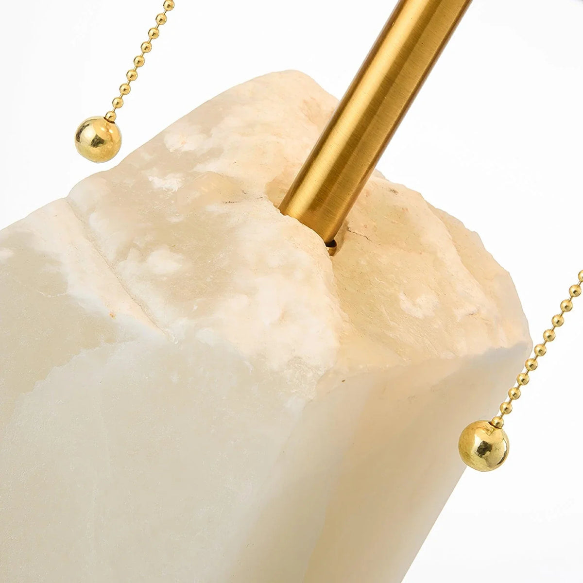Raw Element Table Lamp in alabaster for Living Room by AUVIELIGHT