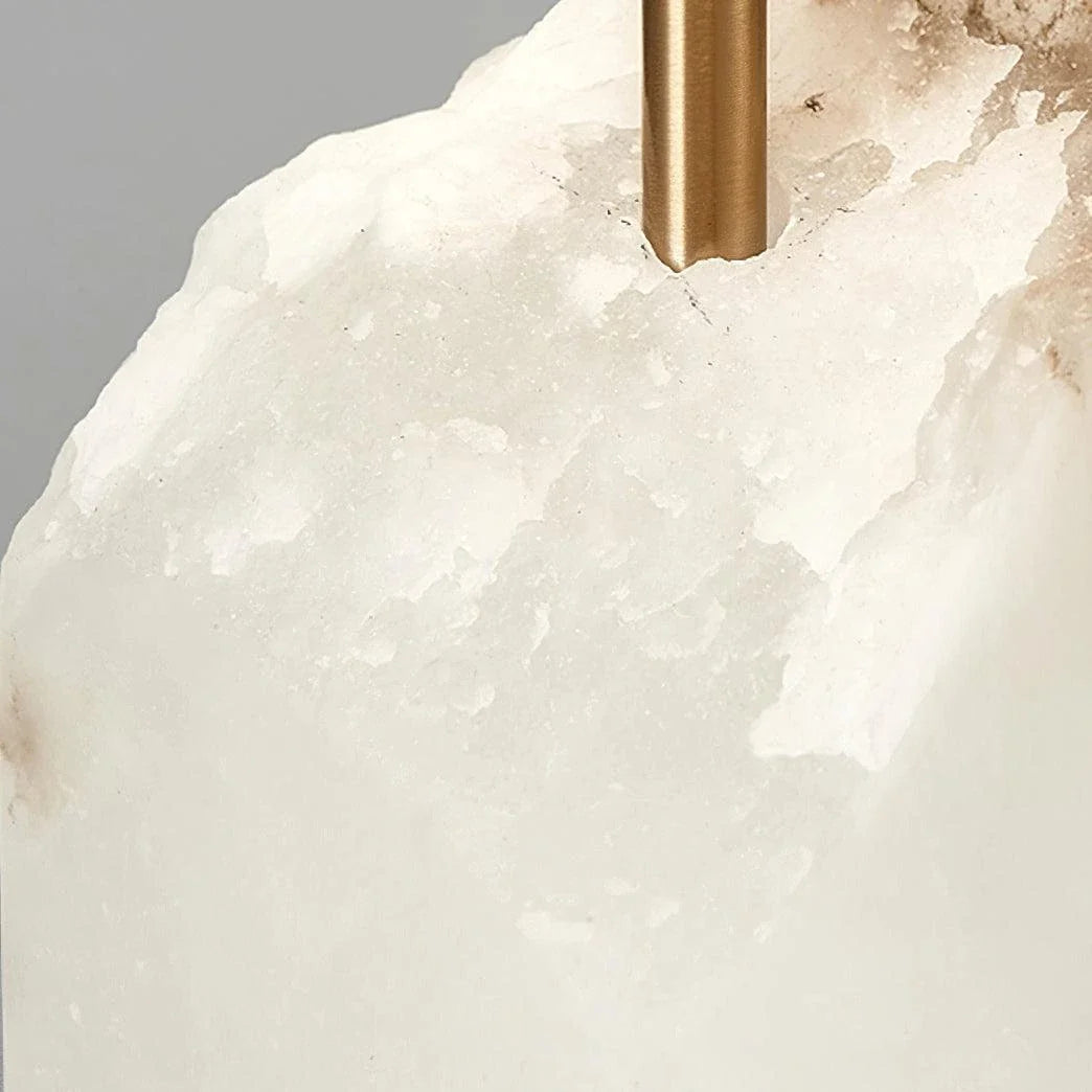 Raw Element Table Lamp in alabaster for Living Room by AUVIELIGHT