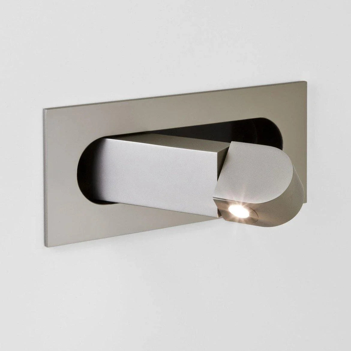 Modern Wall Sconce for Hallway by AUVIELIGHT, L7.5"x W 3.15" /L19cm x W 8cm / Nickel / Warm Light