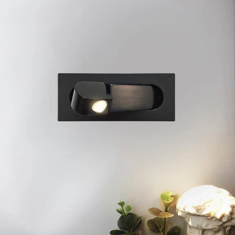 Modern Wall Sconce for Hallway by AUVIELIGHT, L7.5"x W 3.15" /L19cm x W 8cm / Matt Black / Warm Light