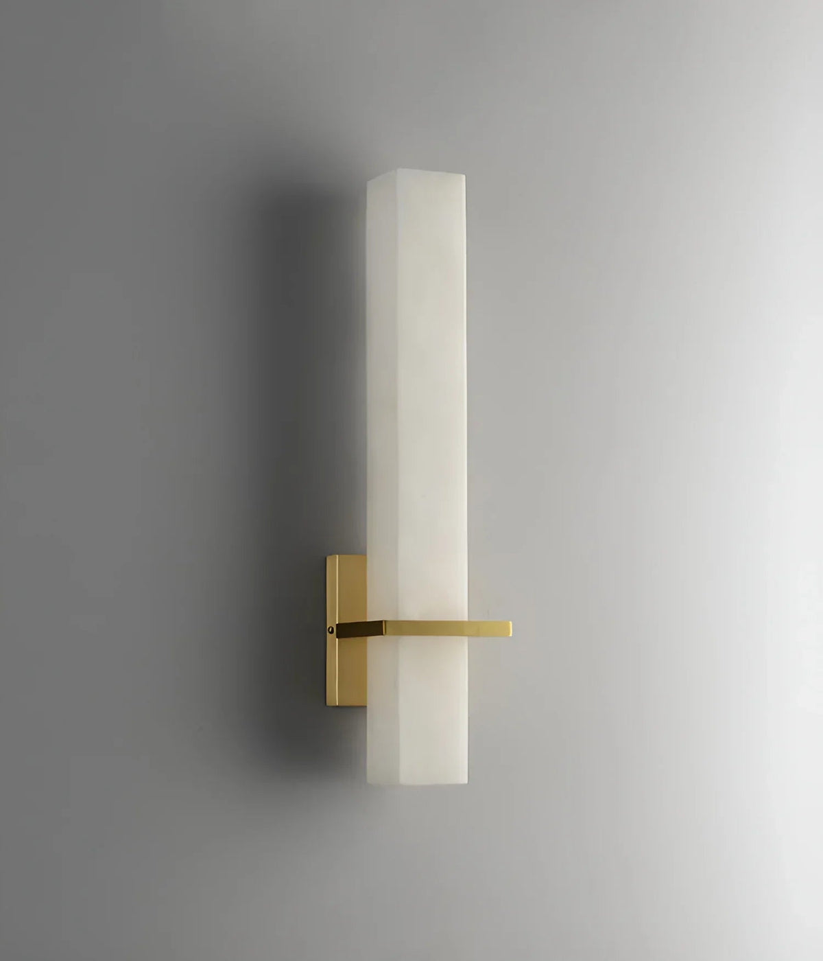 Milan Rectangle Wall Sconce in alabaster for Hallway by AUVIELIGHT