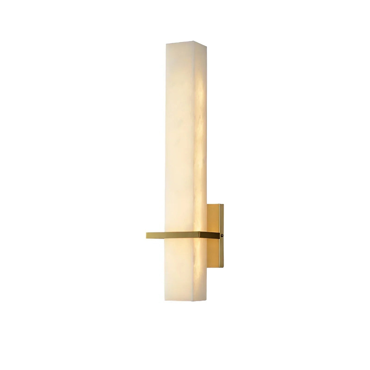 Milan Rectangle Wall Sconce in alabaster for Hallway by AUVIELIGHT