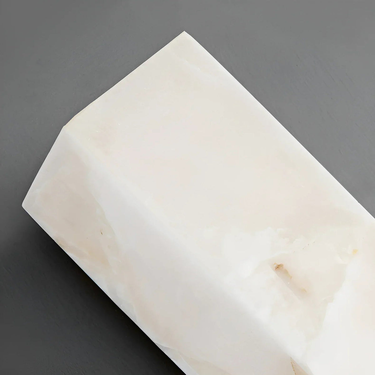 Milan Rectangle Wall Sconce in alabaster for Hallway by AUVIELIGHT