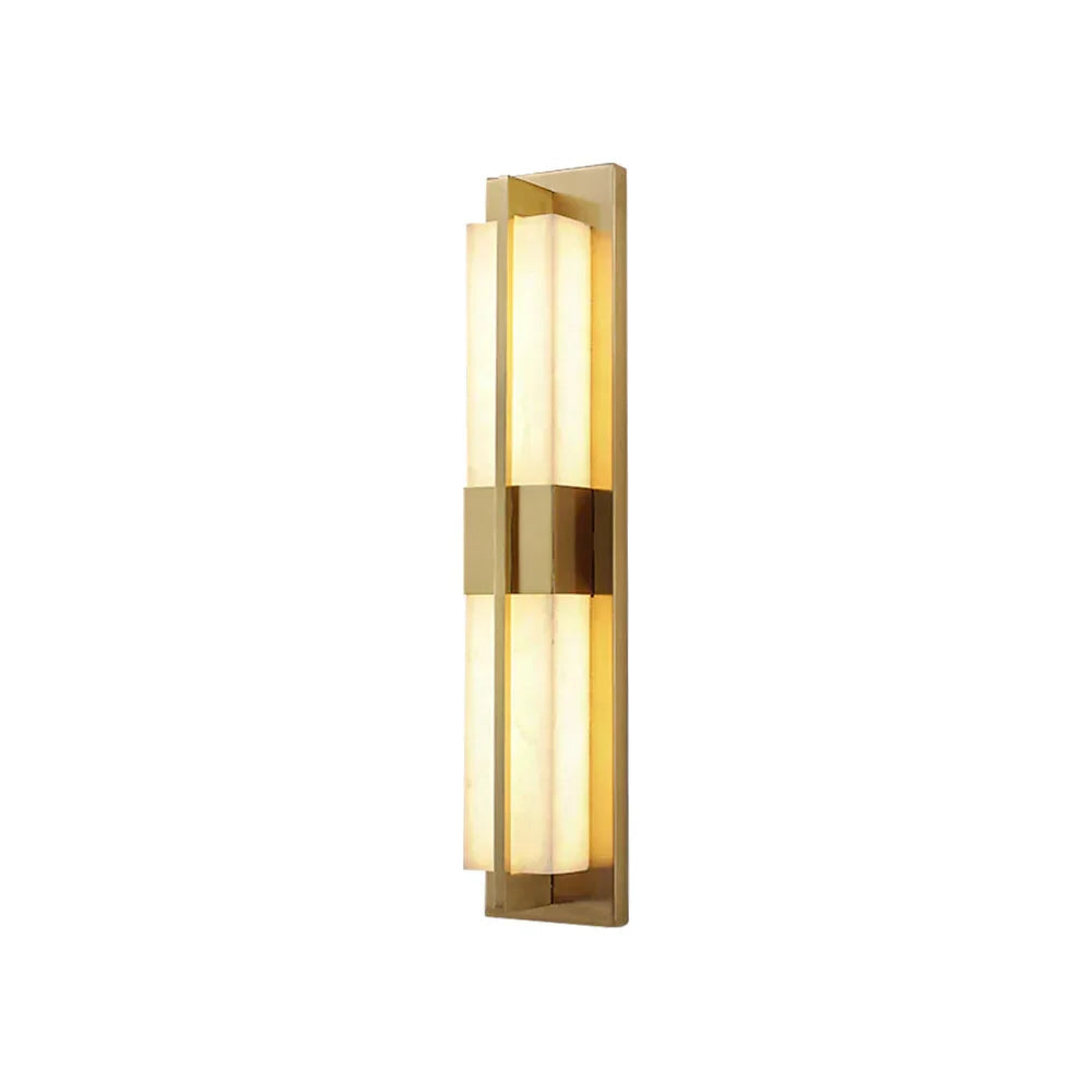 Rectangular Wall Sconce in alabaster for Hallway by AUVIELIGHT