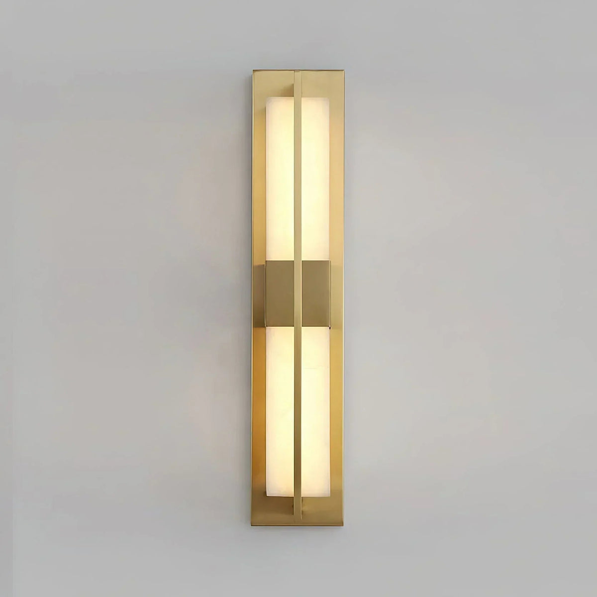 Rectangular Wall Sconce in alabaster for Hallway by AUVIELIGHT