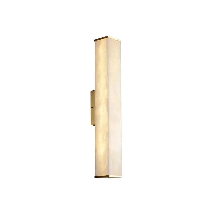 Rectangular Column Wall Light in alabaster for Hallway by AUVIELIGHT