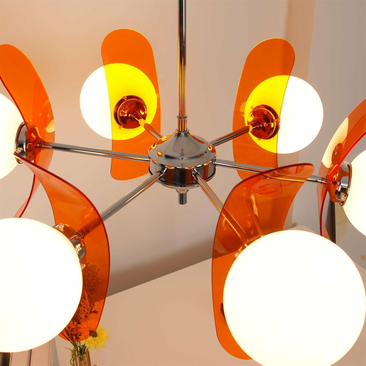 Retro Orbital Chandelier for Dining Room by AUVIELIGHT