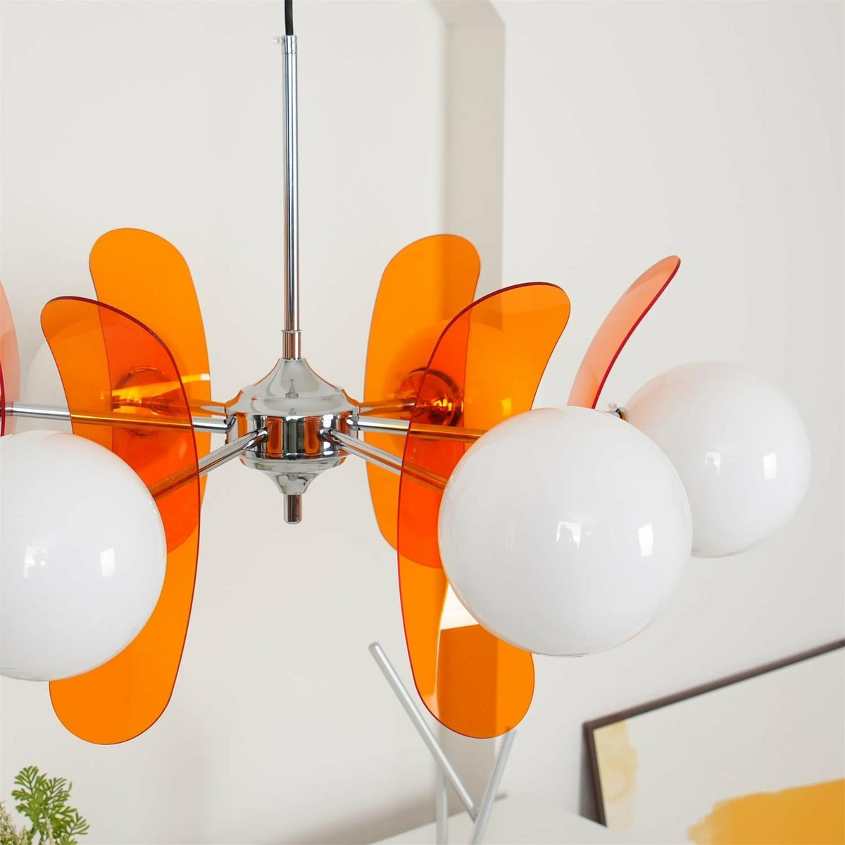 Retro Orbital Chandelier for Dining Room by AUVIELIGHT