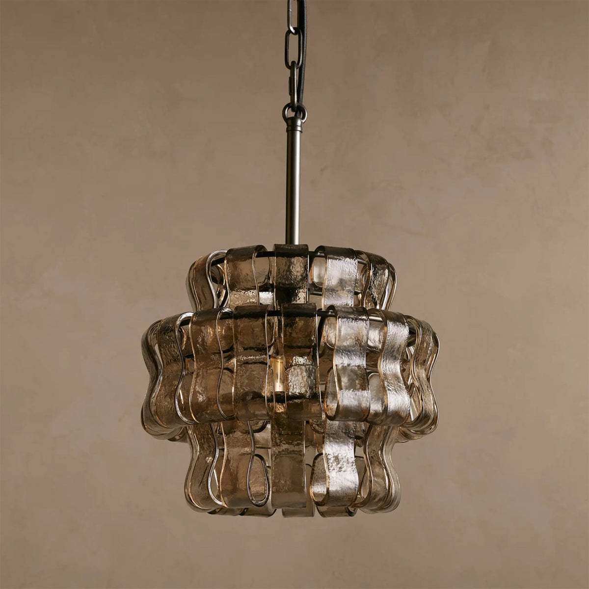 Ribbon Pendant Light in glass for Kitchen Island by AUVIELIGHT