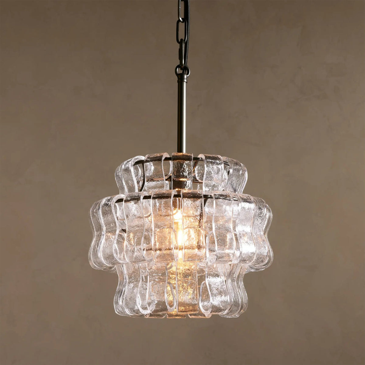 Ribbon Pendant Light in glass for Kitchen Island by AUVIELIGHT