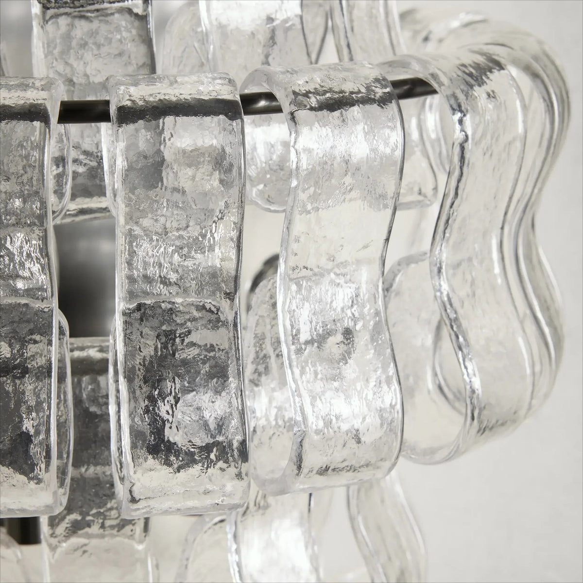 Ribbon Pendant Light in glass for Kitchen Island by AUVIELIGHT
