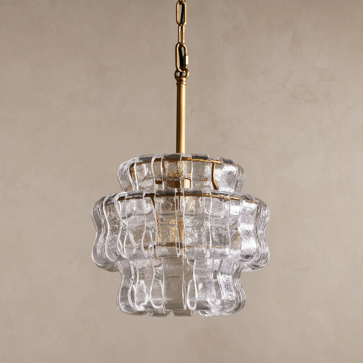 Ribbon Pendant Light in glass for Kitchen Island by AUVIELIGHT
