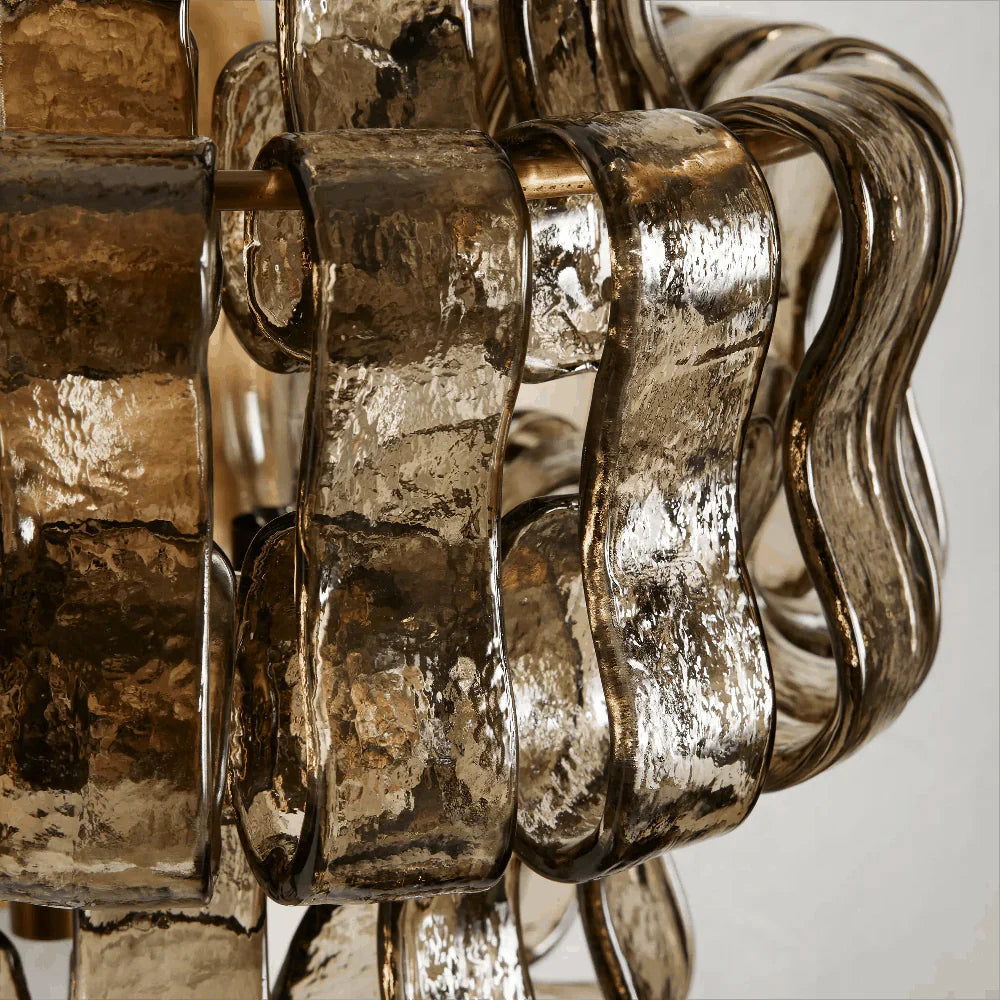 Ribbon Pendant Light in glass for Kitchen Island by AUVIELIGHT