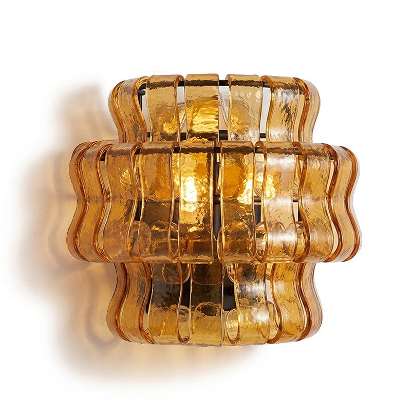 Ribbon Wall Sconce in glass for Hallway by AUVIELIGHT
