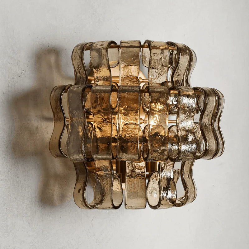 Ribbon Wall Sconce in glass for Hallway by AUVIELIGHT
