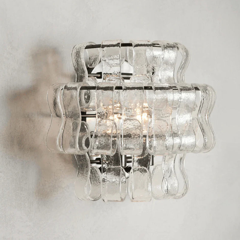 Ribbon Wall Sconce in glass for Hallway by AUVIELIGHT