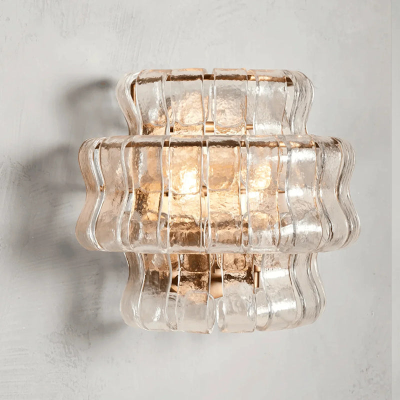 Ribbon Wall Sconce in glass for Hallway by AUVIELIGHT