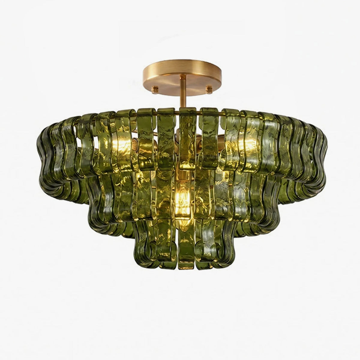 Ribbon Ceiling Light in glass for Living Room by AUVIELIGHT