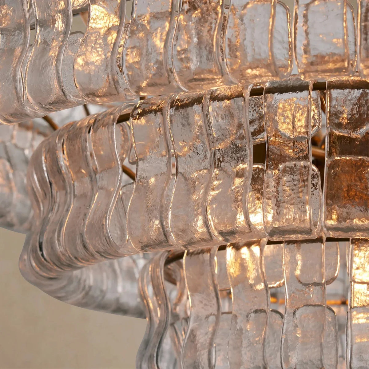 Ribbon Ceiling Light in glass for Living Room by AUVIELIGHT