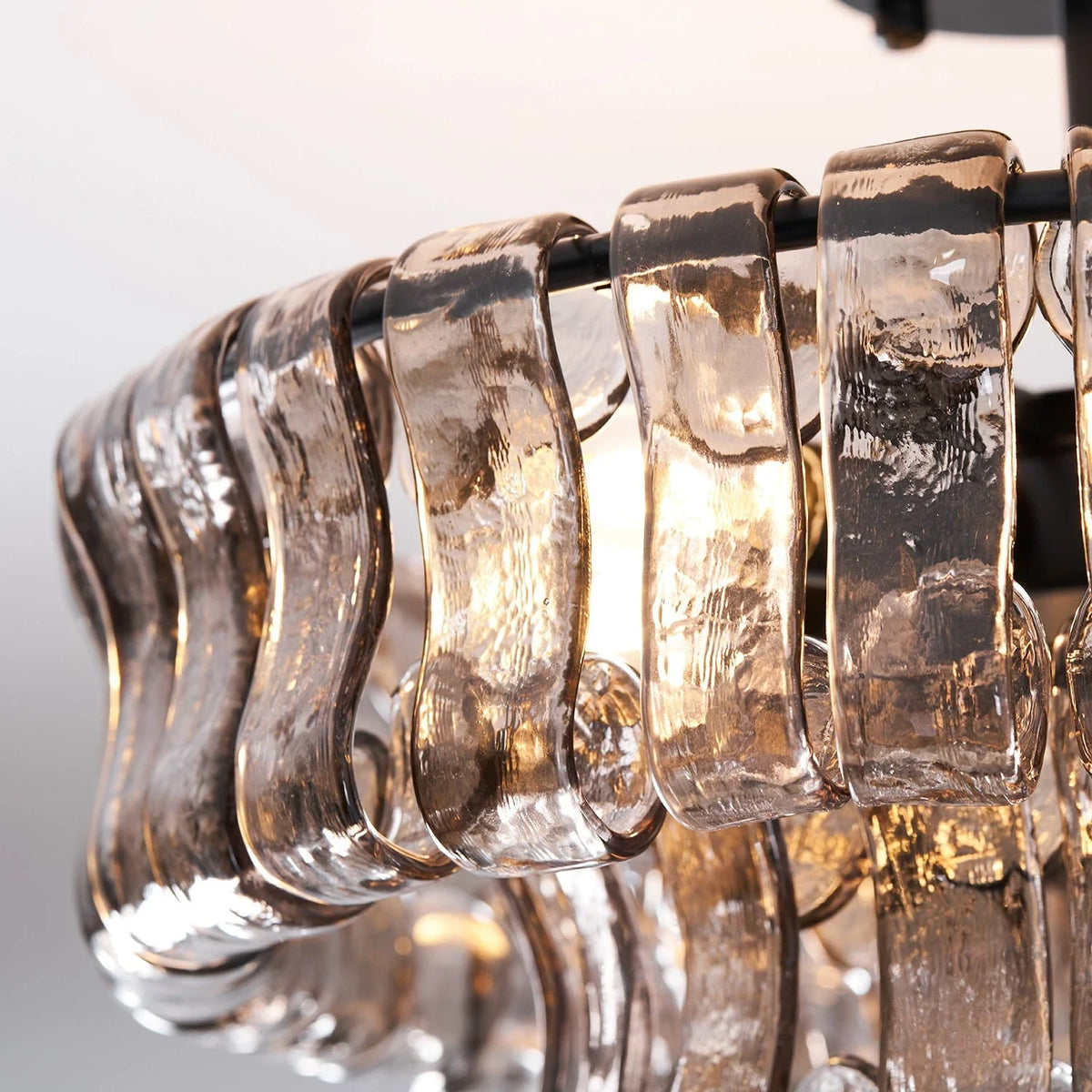 Ribbon Ceiling Light in glass for Living Room by AUVIELIGHT