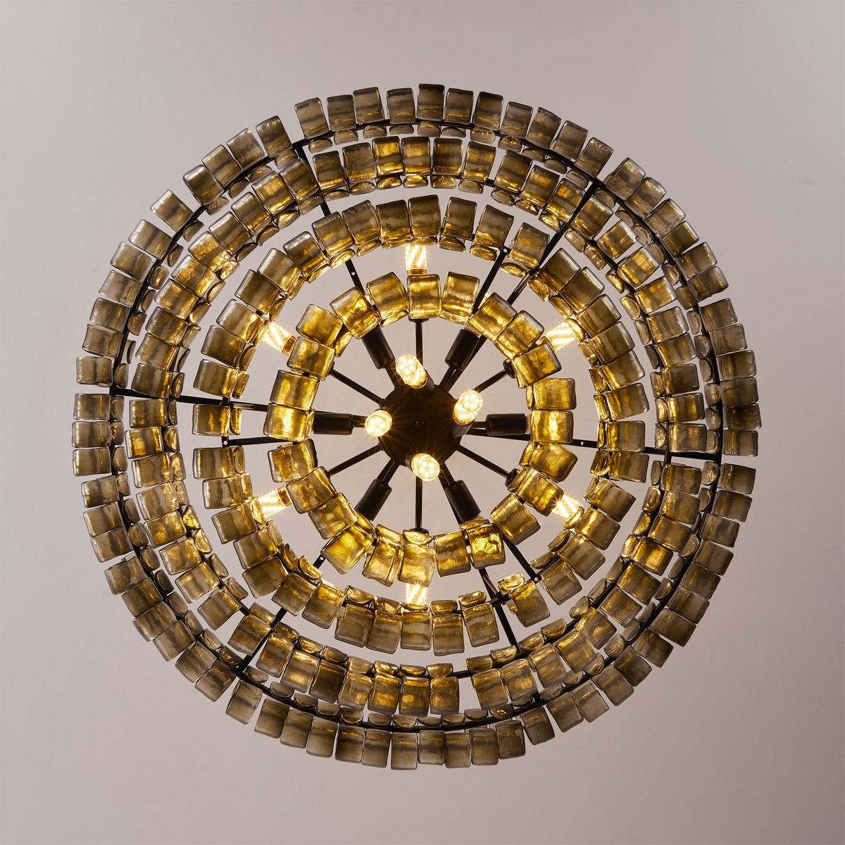 Ribbon Chandelier in glass for Dining Room by AUVIELIGHT