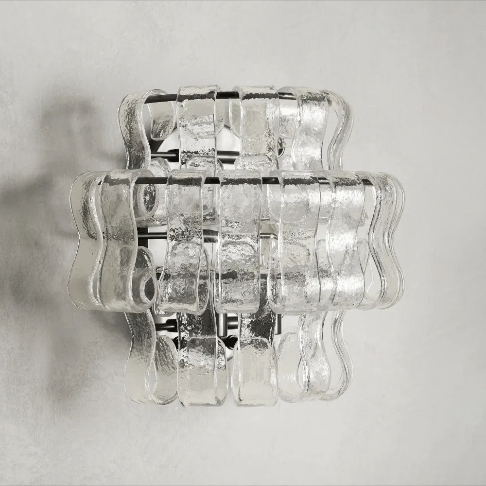 Ribbon Wall Sconce in glass for Hallway by AUVIELIGHT
