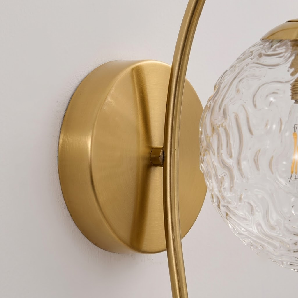 Ripple Wall Light in glass for Hallway by AUVIELIGHT