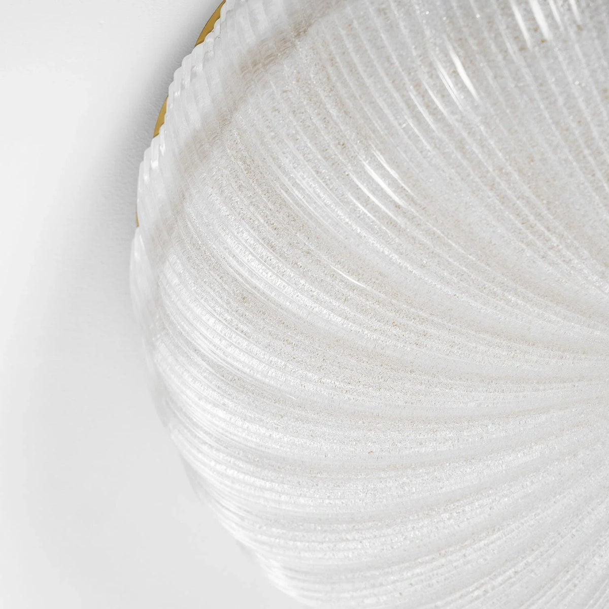 Ripple Ribbed Flush Mount in ribbed glass for Low Ceilings by AUVIELIGHT