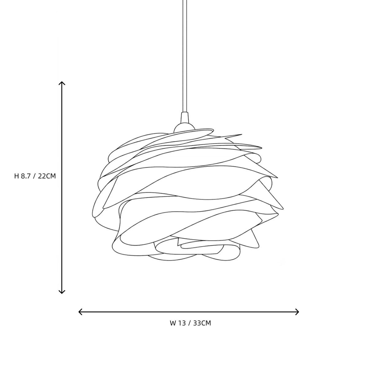 Floral Pendant Light in rose for Kitchen Island by AUVIELIGHT