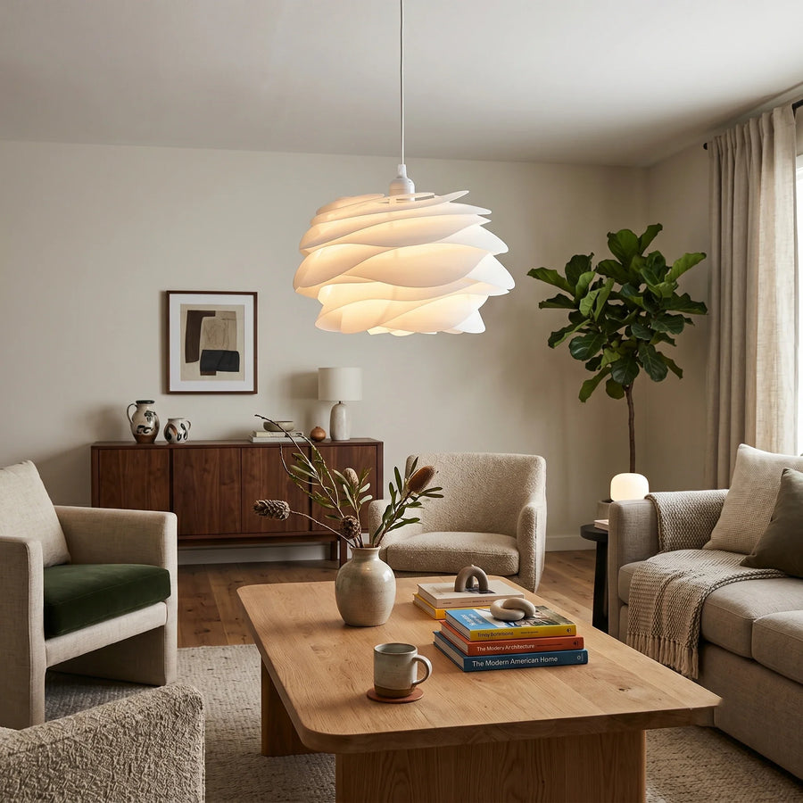 Floral Pendant Light in rose for Kitchen Island by AUVIELIGHT