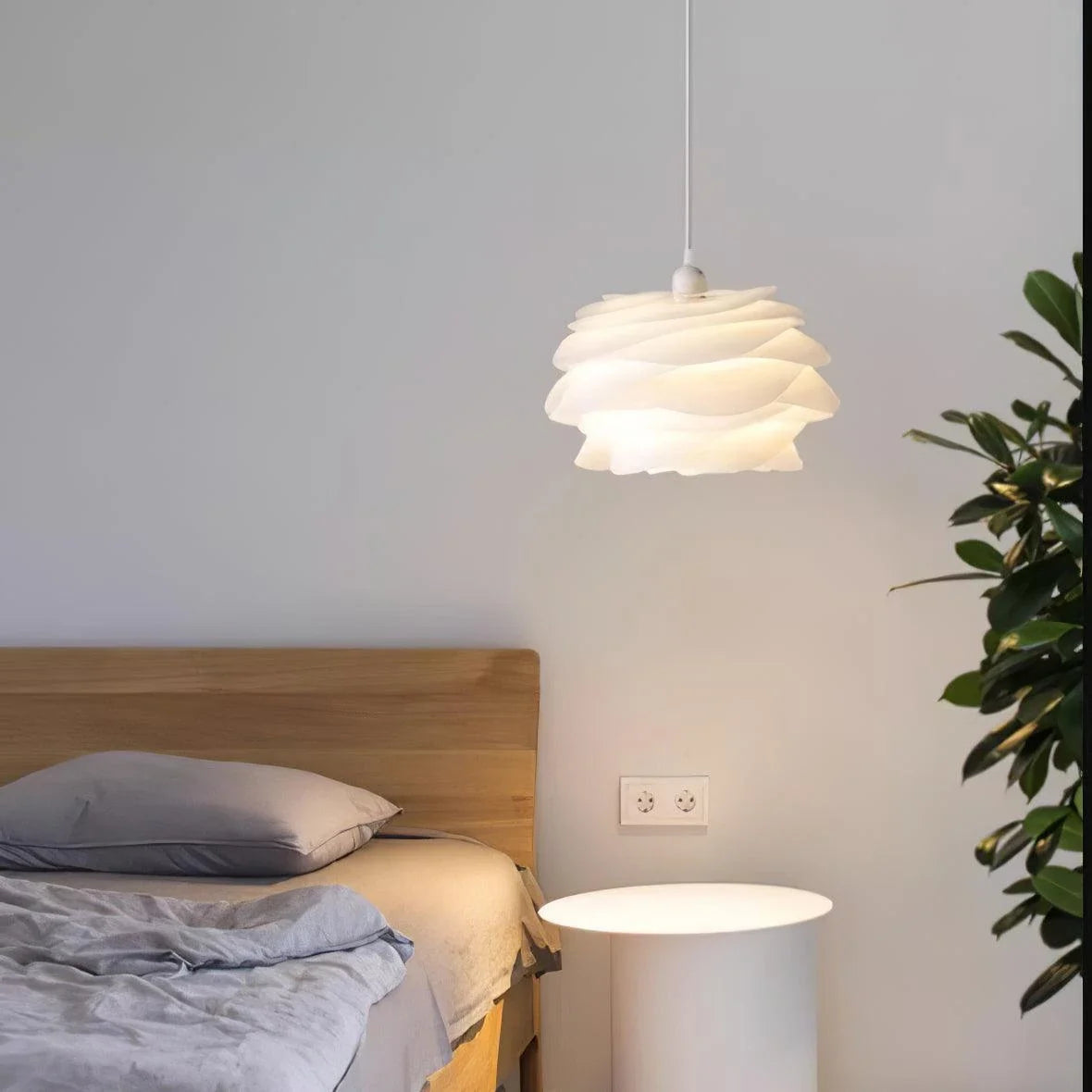 Floral Pendant Light in rose for Kitchen Island by AUVIELIGHT