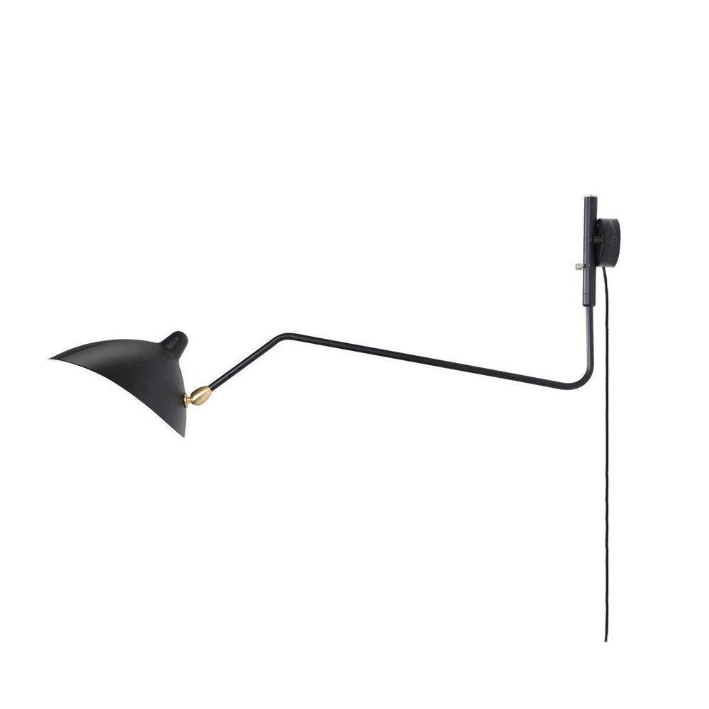 Serge Mouille Wall Sconce for Hallway by AUVIELIGHT, L 120cm x H 40cm / L 47.2″ x H 15.8″ / Black / AU plug and 11 other sizes