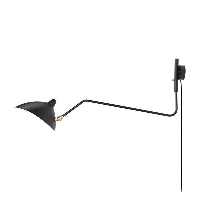 Serge Mouille Wall Sconce for Hallway by AUVIELIGHT, L 120cm x H 40cm / L 47.2″ x H 15.8″ / Black / AU plug and 11 other sizes