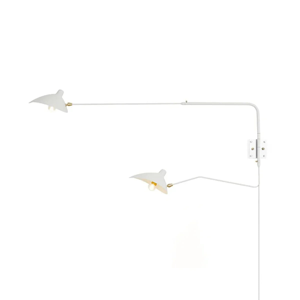 Serge Mouille Wall Sconce for Hallway by AUVIELIGHT, L 120cm x H 60cm / L 47.2″ x H 23.6″ / Black / AU plug and 7 other sizes