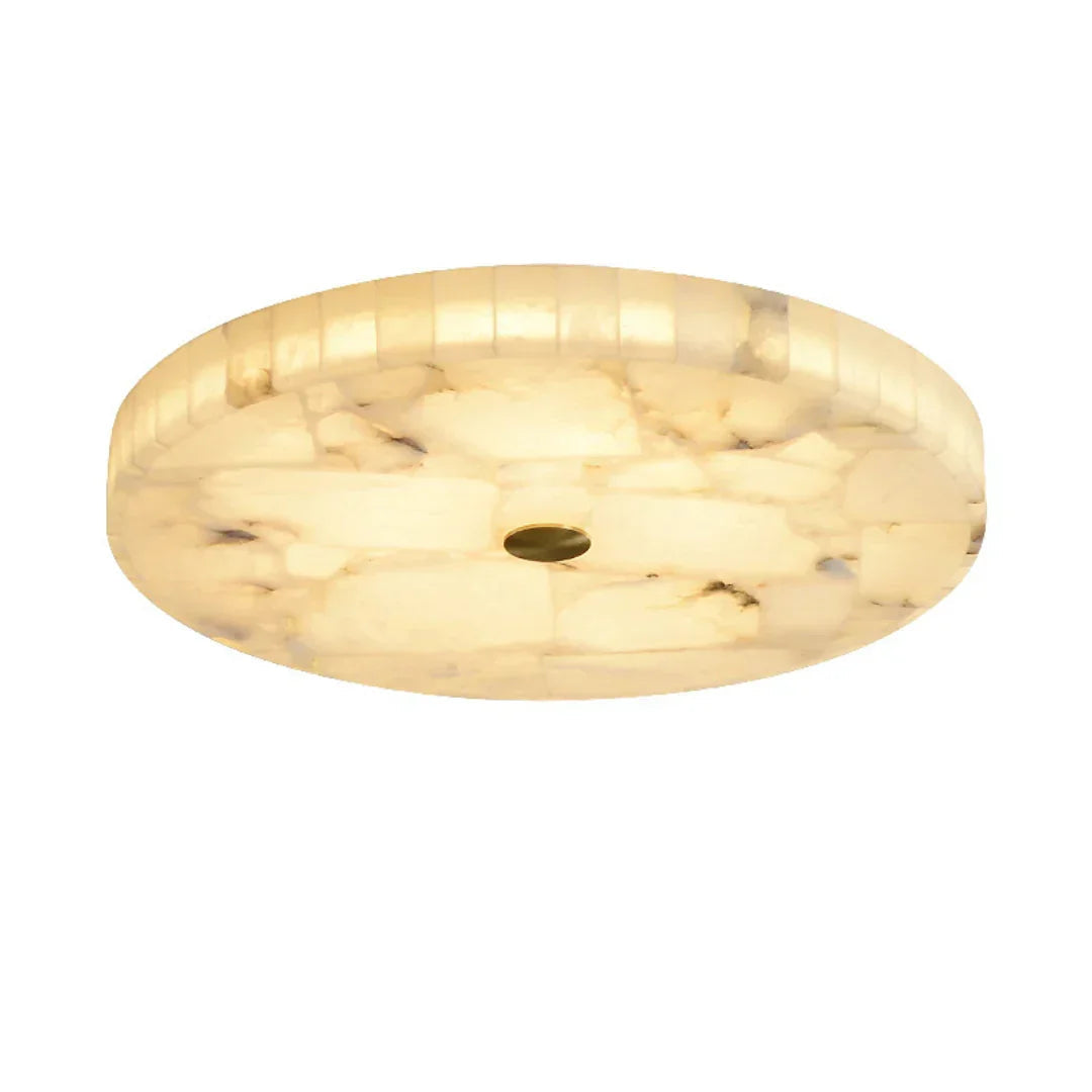 Round Ceiling Light in alabaster for Living Room by AUVIELIGHT