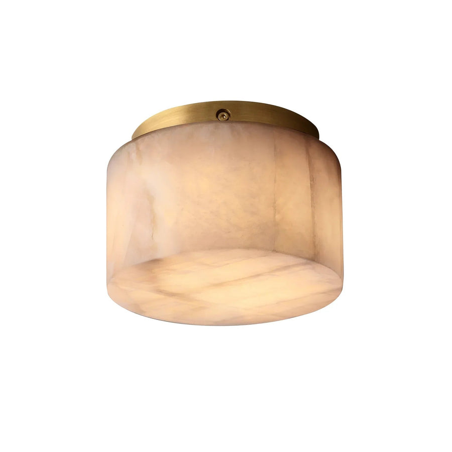 Rivage Round Ceiling Light in alabaster for Living Room by AUVIELIGHT