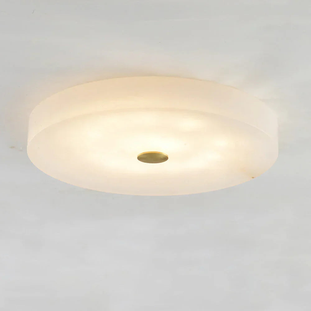 Sophie Round Ceiling Light in alabaster for Living Room by AUVIELIGHT