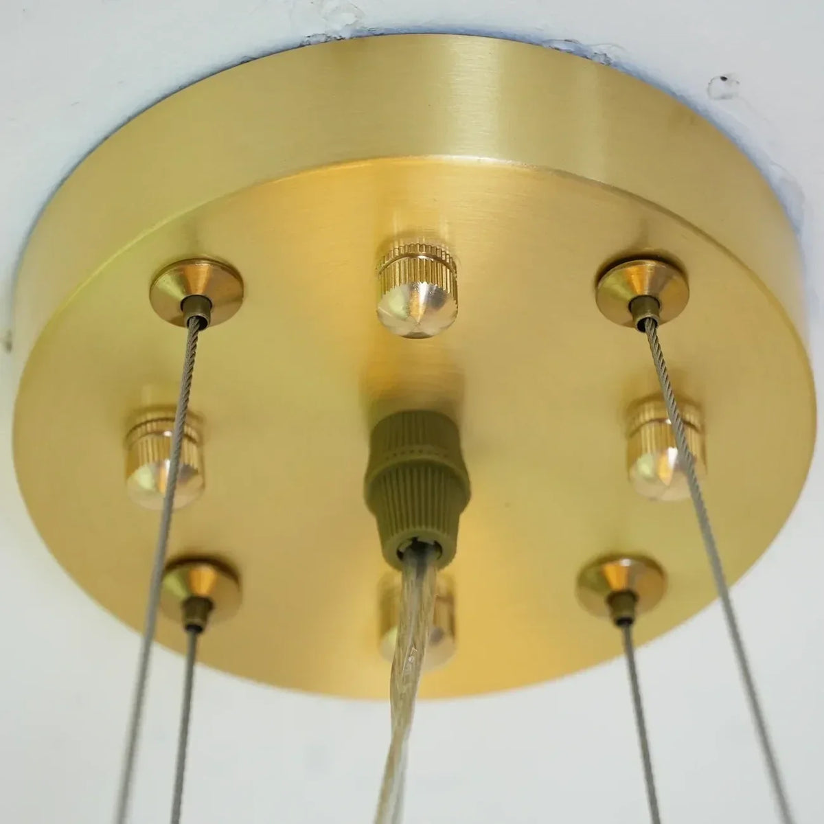 Round Layered Chandelier in alabaster for Dining Room by AUVIELIGHT