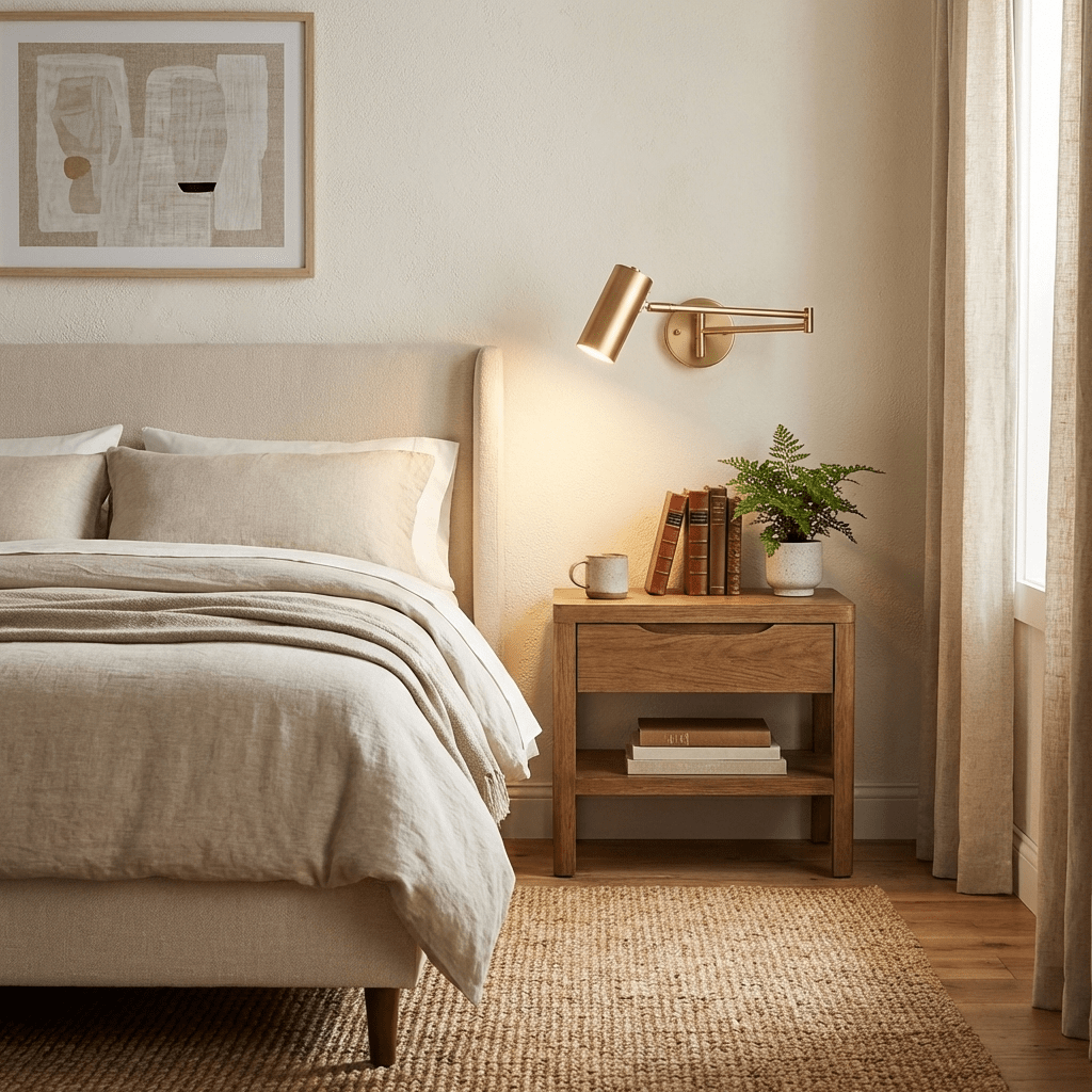 Rowan Wall Sconce in brass for Hallway by AUVIELIGHT