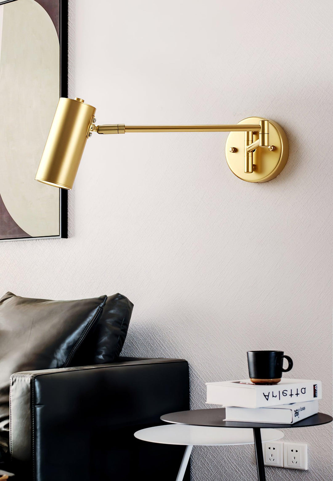 Rowan Wall Sconce in brass for Hallway by AUVIELIGHT