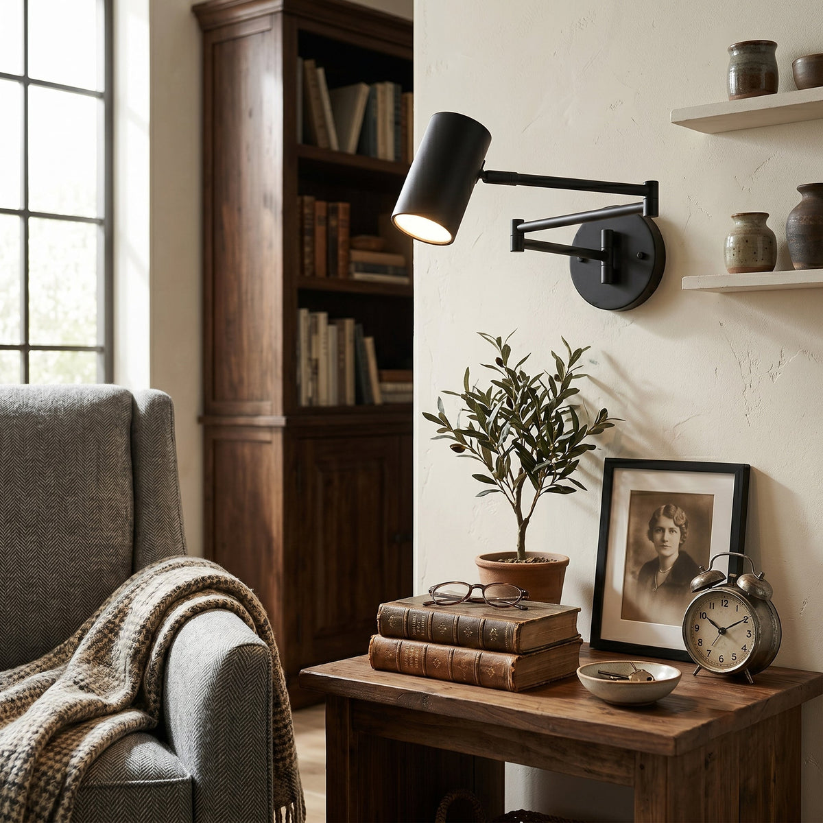 Rowan Wall Sconce in brass for Hallway by AUVIELIGHT