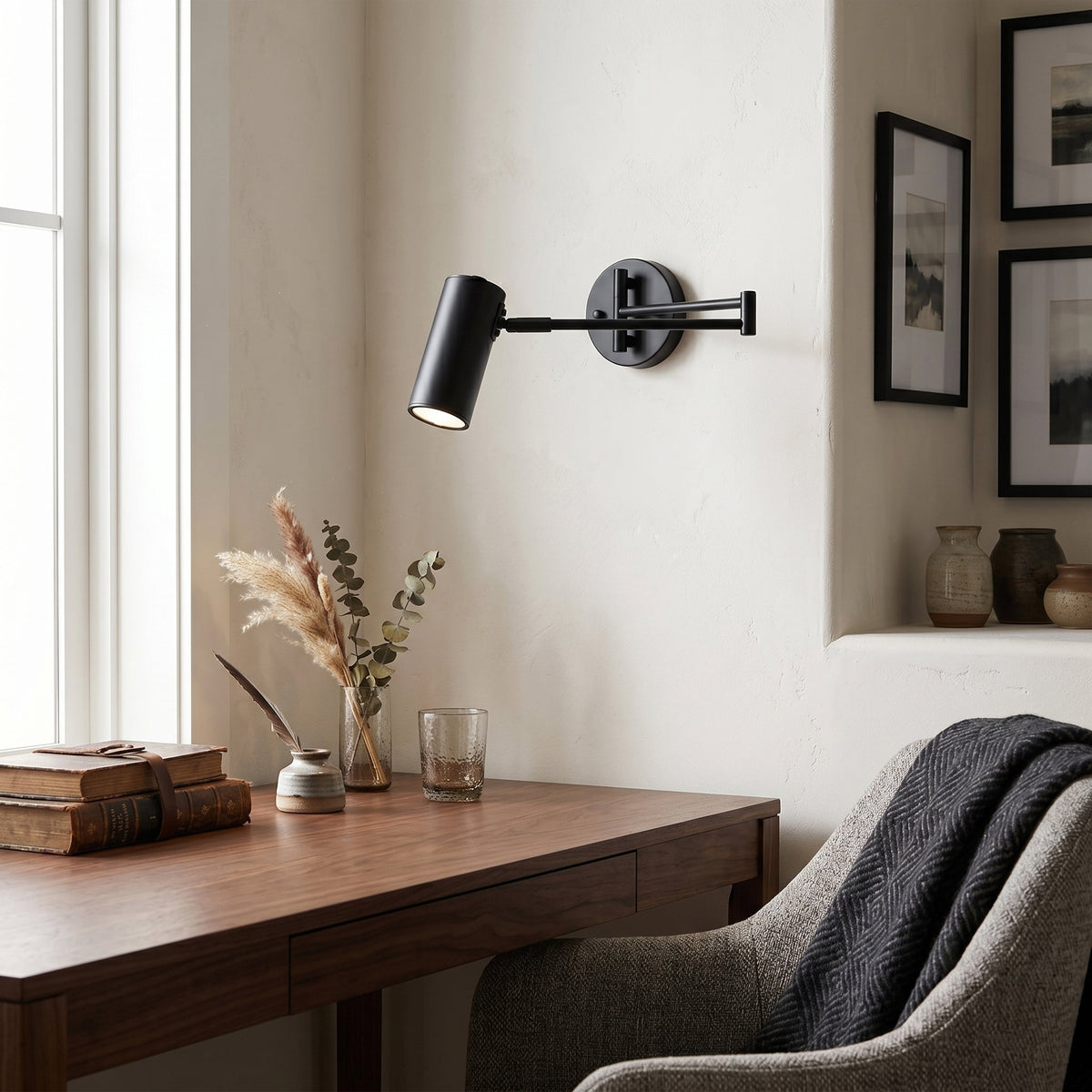 Rowan Wall Sconce in brass for Hallway by AUVIELIGHT